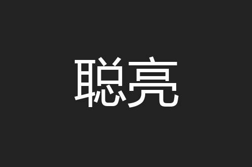 聪亮