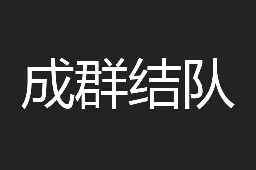 成群结队