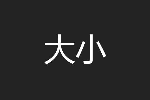 大小