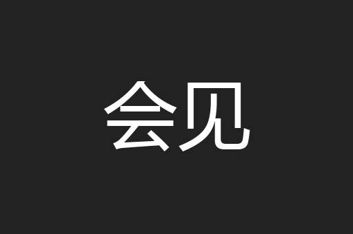 会见