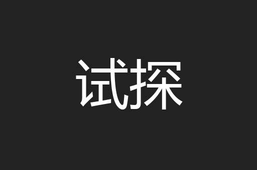 试探