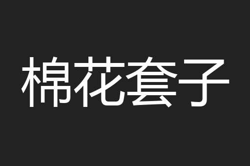 棉花套子