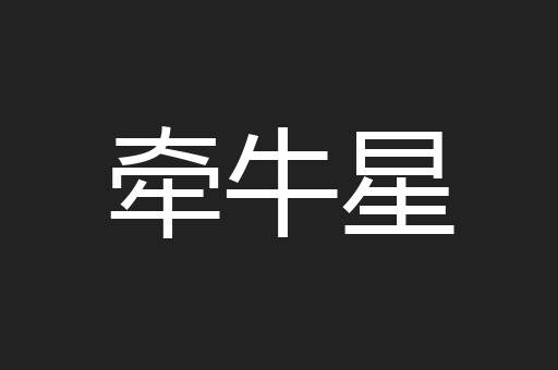 牵牛星