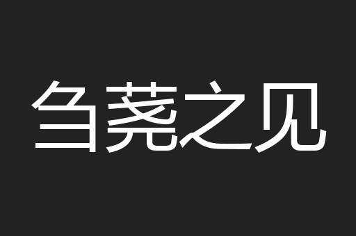 刍荛之见