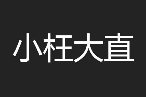 小枉大直