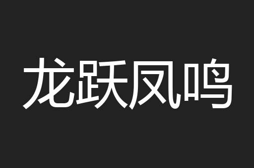 龙跃凤鸣