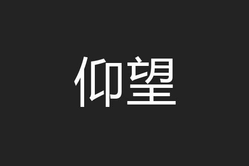 仰望