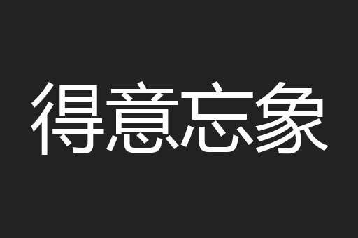 得意忘象