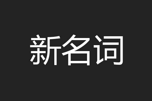 新名词