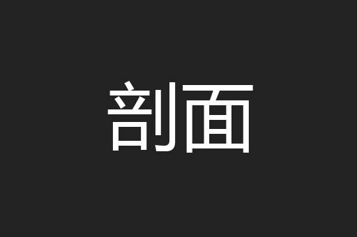 剖面