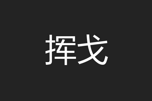 挥戈