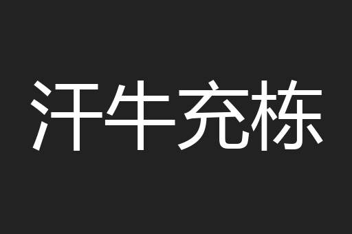 汗牛充栋