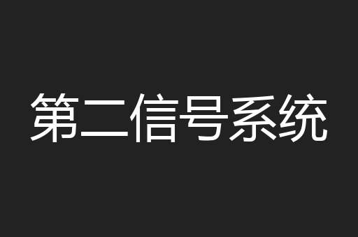 第二信号系统