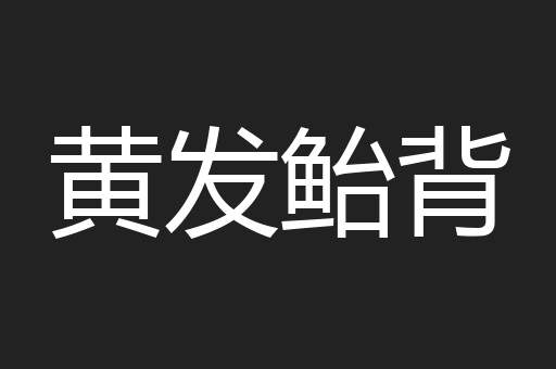 黄发鲐背