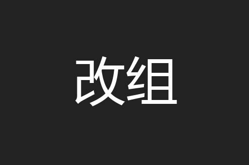 改组