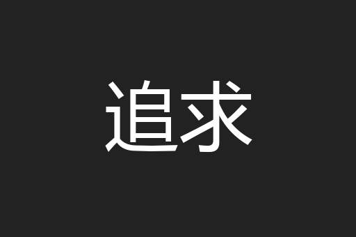 追求