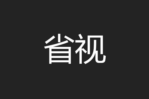 省视