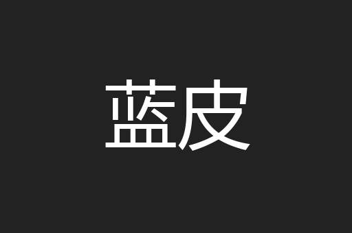 蓝皮