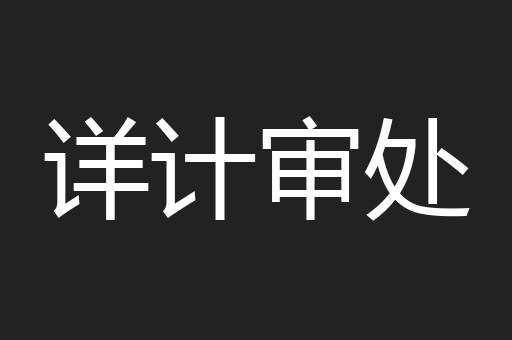 详计审处