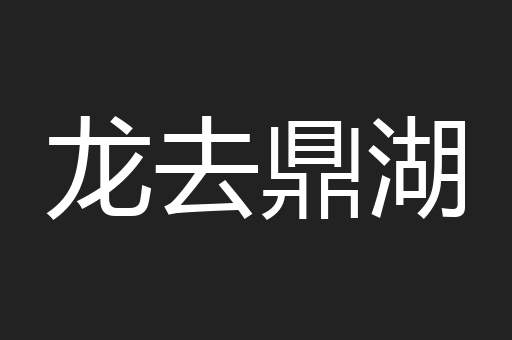 龙去鼎湖