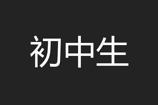 初中生