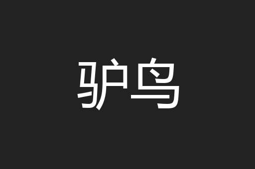 驴鸟