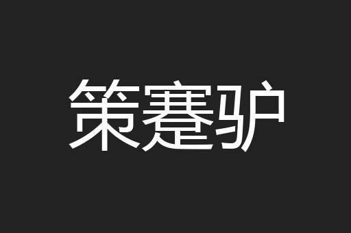 策蹇驴