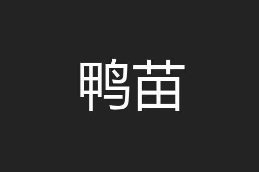 鸭苗