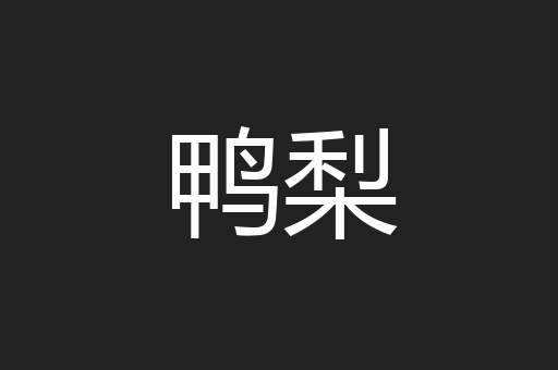 鸭梨