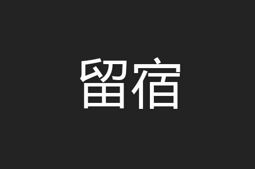 留宿