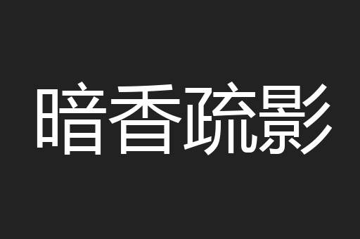 暗香疏影