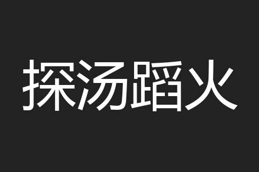探汤蹈火