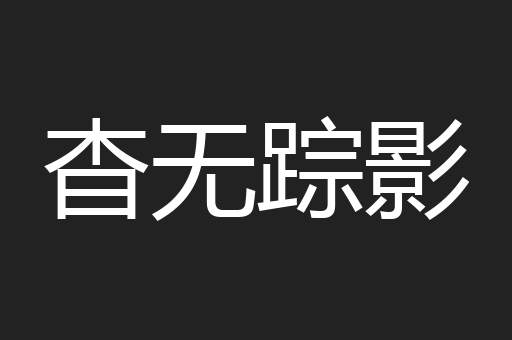 杳无踪影