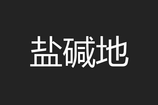 盐碱地