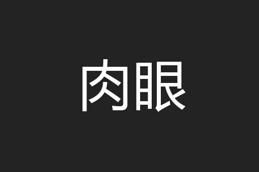 肉眼