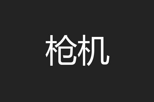 枪机