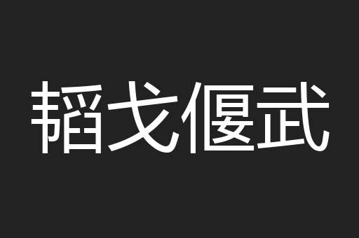 韬戈偃武