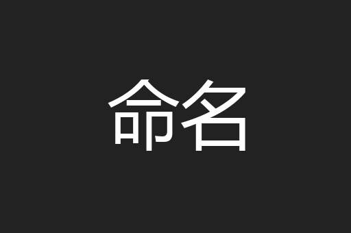 命名