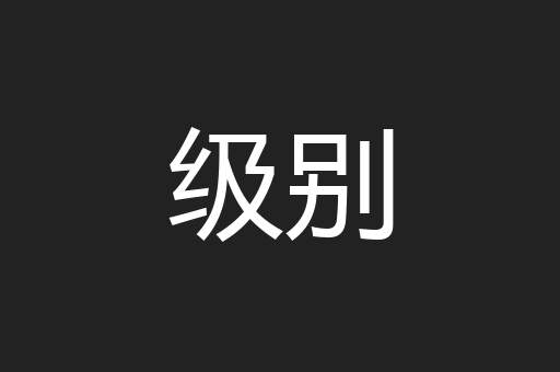 级别