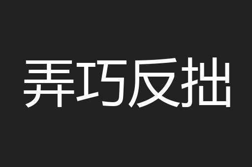 弄巧反拙