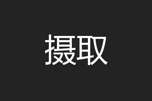 摄取