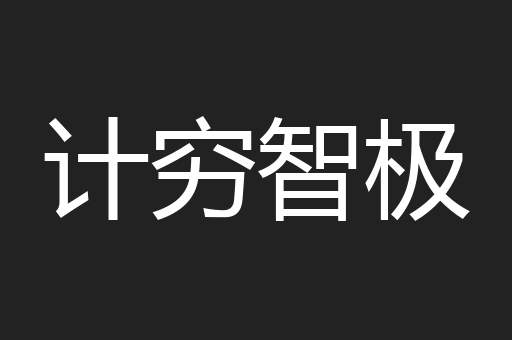 计穷智极