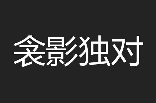 衾影独对