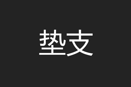 垫支