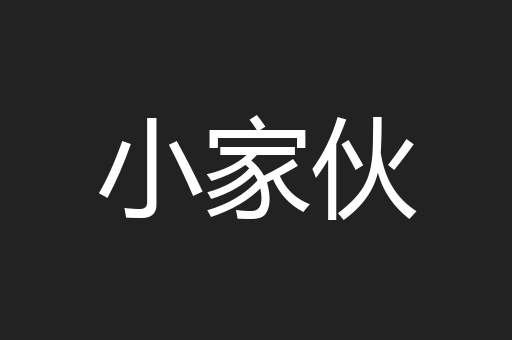 小家伙