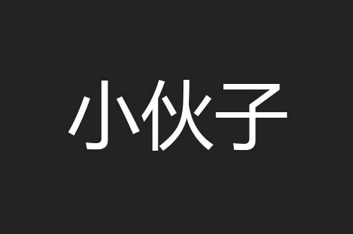 小伙子