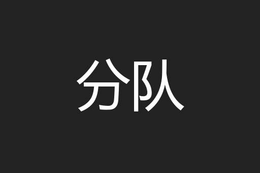 分队