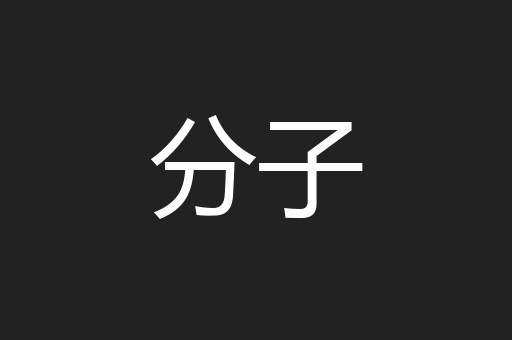 分子