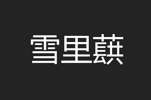 雪里蕻