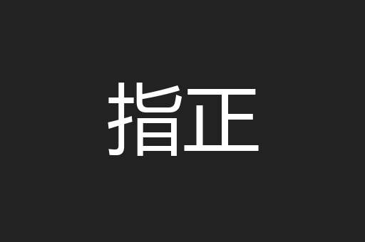 指正